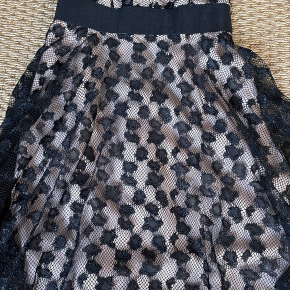 Milly | Lace Overlay Fit & Flare Dress - Picture 4 of 8